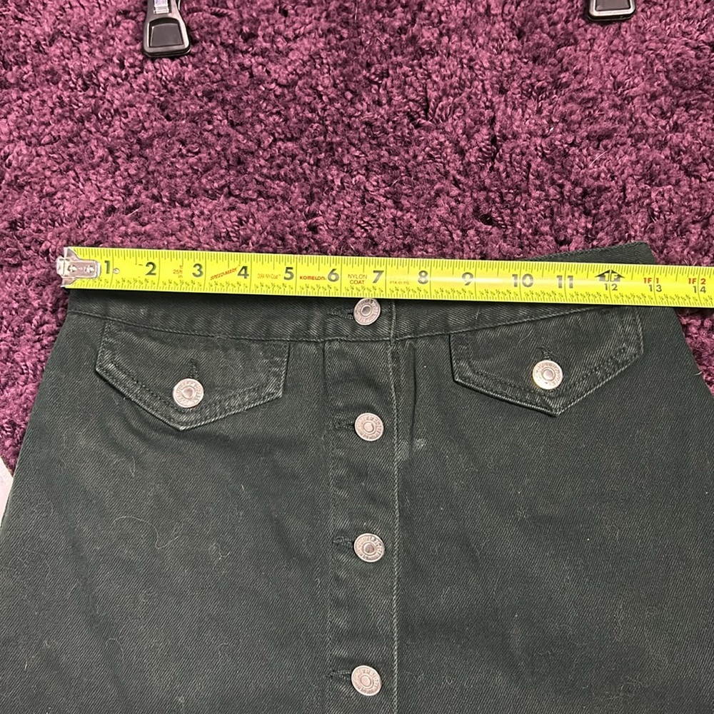 Forever 21 green denim mini skirt - Picture 6 of 8